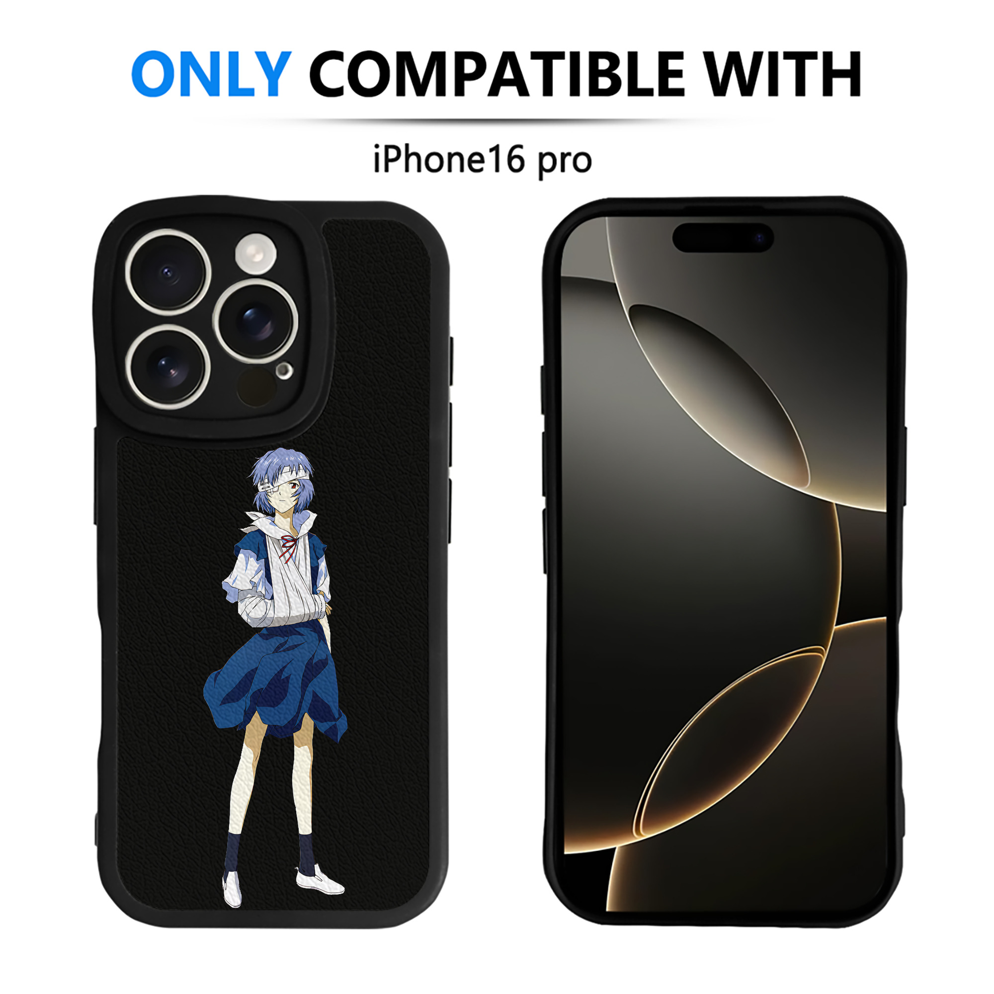 （画像用） EVA 新世紀エヴァンゲリオン 【iPhone 16シリーズ対応】シリコンスマホケース（レザー調） 材質：シリコン